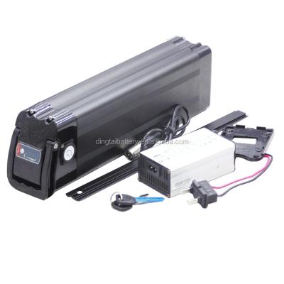 China Bottom Type 36v 17ah E-Bike Battery 3500mah Power 3500mah Silver Fish 10S5P 18650 Cells 500W Ebike Battery Discharge Silver Fish Pack for sale