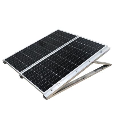 China Fast Installation Factory Direct Sale Solar Panel Kit Pv Module Bracket Aluminum Flat Roof Bracket System for sale