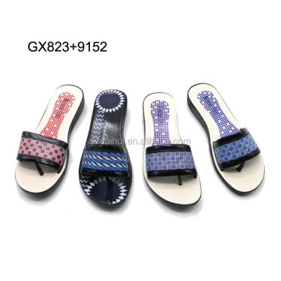 China Anti-odor Women's Injection Slippers 2020 New Summer Fashion Ladies Cheap Flip Flops Wedge Platform Slide Slipper Sandals for sale