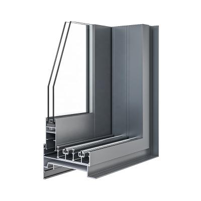 China Wholesale Modern Interior Black Aluminum Framed Hidden Door Series Waterproof Glass House Slide for sale