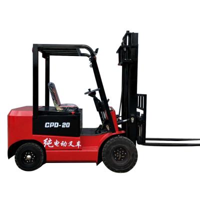 China Building Material Shops 2021 Popular Selling Four Wheel Electric Forklift for sale