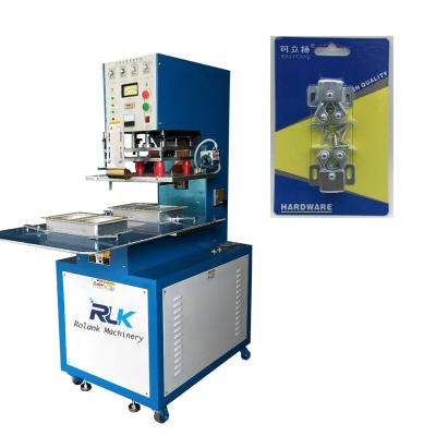 China Single semi-automatic high frequency professional plastic shell blister building material stores head packing machine for sale