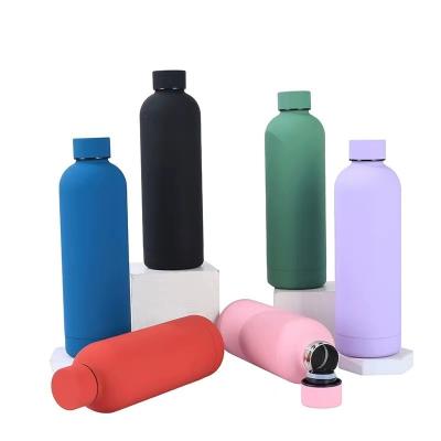 China Large Capacity Leak Proof BPA Stainless Steel Drinking Water Bottle 500ml Large Capacity 17oz Soft Matte Free Colorful Custom LOGO Sports Thermal for sale