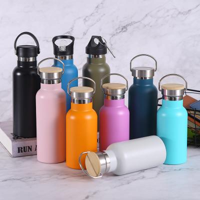 China PORTABLE Double Mouth Thermos Vacuum Wall 18/8 Stainless Steel Leakproof Standard Sports Insulated Water Bottle With Straw Lid for sale