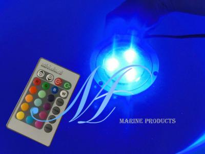 China 3X3W Fishing boat RGB LED underwater light RF wireless touch control for sale