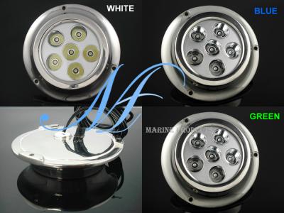 Chine la lumière imperméable de yacht du contrôle RVB LED de 6X3W rf, bateau sous-marin a mené, lumière de mer, lampe de bateau à vendre