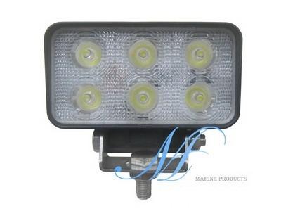 China 6X3W LED boat floodlight, marine dock light, SUV LED light, ATV LED light, RV LED light for sale