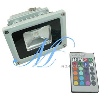 China 10W RGB LED floodlights, advertising lights, billboard light with remote controller for sale