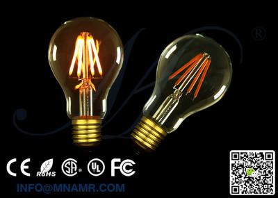 China High Quality A19 A21 A23 LED Edison Bulb 2W 4W 6W 8W Glass Shade Gold Standard E26 Lamp Base for sale