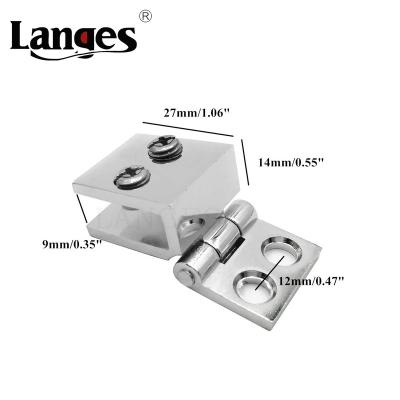 China China Modern Custom Bathroom Shower Double Sided Frameless Glass Cabinet Door Hinges for sale