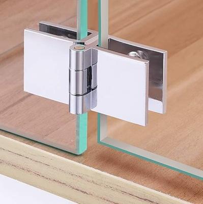 China 180 Degree Frameless Glass Door Clip Hinge Modern Double Rectangle Adjustable Side Cabinet for sale