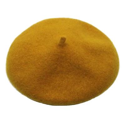 China Custom European and American Children's Style Baby French Yellow Beret Hat for sale