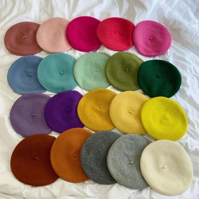 China European and American style wholesale manufacturers mask green wool beret hats military hat for sale