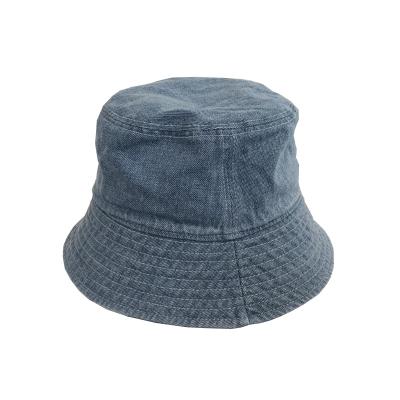 China China Wholesale Striped Personalized Jean Bucket Hat Custom Embroidered for sale