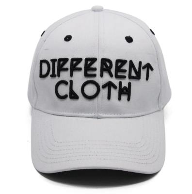 China GZ JOINT White 100% Cotton Top Grade 3d Embroidery Cotton Plain Brushed Baseball Caps for sale