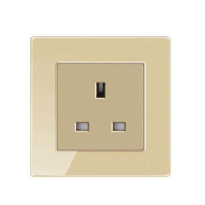 China Multi-Purpose High Quality UK Socket Light Switches Gold Wall Socket With USB for sale