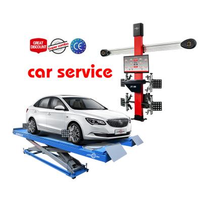 China 3D Dynamic Simulation 3D Vehicles Equipment CE Car Repair Shop Wheel Alignment Machine Price with 4 Post Alignment Lift Wheel Aligner for sale