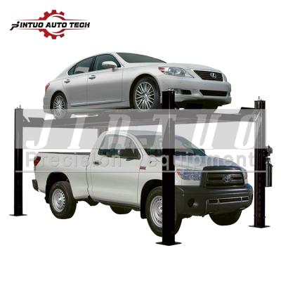 China Four Post Auto Shop Double Parking Car Lift For Home Garage 3.6T for sale