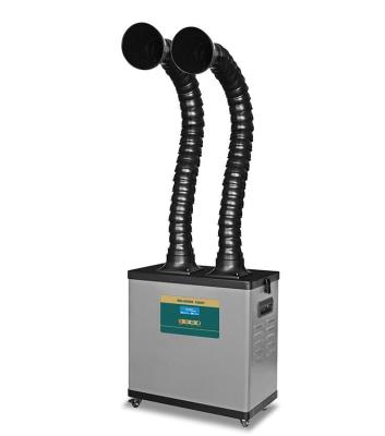 China CE Beauty Salon Portable Welding Fume Extractor With Two Flexible Arms for sale