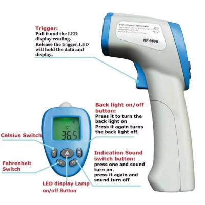 Chine Thermomètre infrarouge de front d'oreille de vente d'hôpital non de bébé infrarouge chaud de contact à vendre