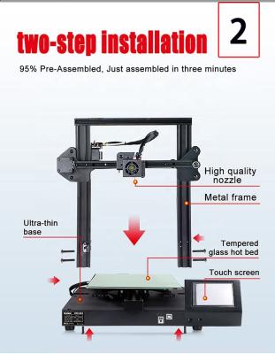 China Impresora de escritorio de alta calidad de Home Color 3d de la impresora de FDM S-20 3d en venta