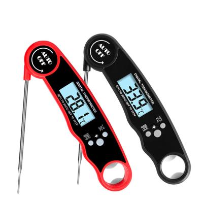 China Household BBQ Meat Thermometer Food Thermometer Probe Viable Electronic Folding Waterproof Digital Display Thermometer for sale