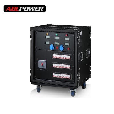 China New Style 380v Stage Power Distribution Distro Box Equipment Box Light Power Control Waterproof CAMLOCK 36 Channels for sale