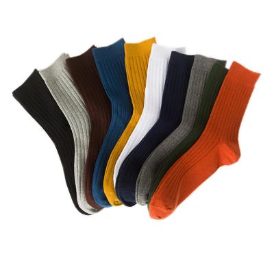 China Wholesale Antibacterial Solid Color Running Medium Tube Unisex Sports Socks Blankets Mens Cotton Business Socks for sale