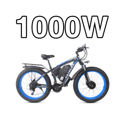 China Best Sellers 2021 Aluminum Alloy MIDONKEY GaiH Ebike Amazon Long Range 1000W Brushless Hub Motor 26 x 4.0 Fat Tire Electric Mountain Bike for sale