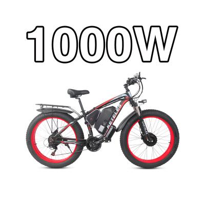 China Bestsellers 2021 Aluminum Alloy MIDONKEY GaiH Ebike Amazon Long Range 1000W Speed ​​Electric Mountain Bike Brushless Hub Motor 26*4.0 Fat Tire for sale