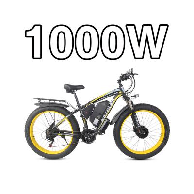 China Bestsellers 2021 Aluminum Alloy MIDONKEY GaiH Ebike Amazon Long Range 1000W Hub Speed ​​Electric Mountain Bike Brushless Motor 26x4 Fat Tire for sale