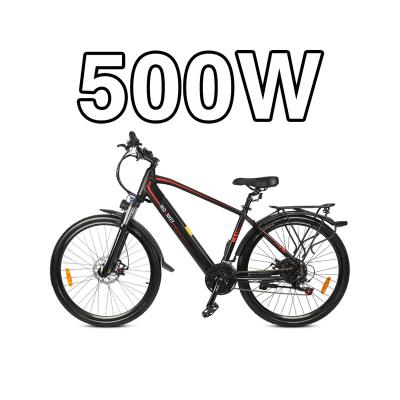 China Aluminum Alloy MIDONKEY Kentor Ebike Alibaba 500 Inch Front Suspension Electric Hybrid Bike 48V 27.5 Watt Rear Wheel Hub Motor for sale