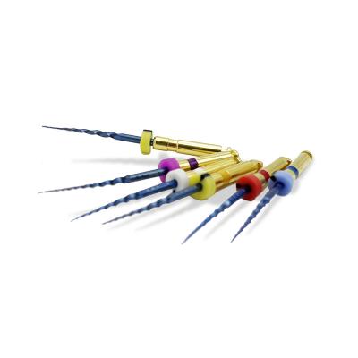 China Dental Endodonrtic Root Canal Therapy Endo Motor Root Canal Niti Gold Rotary File for sale