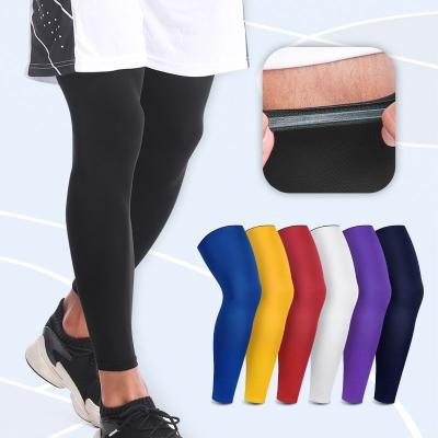 China Anti-Slip Leg Sleeve Integral Compression Leg Sleeves Sports Cycling Leg Sleeves For Men Women, Running, Basketball for sale