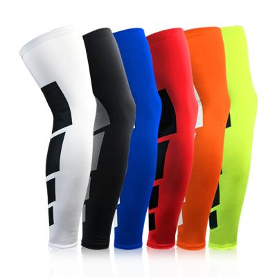 China Wholesale Non-slip Sports Compression Leg Sleeve Knocks Warm Lengthened Leg Football Protectors For Outdoor Basketball Suite for sale