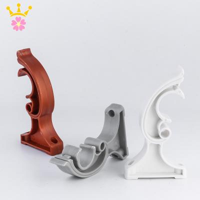 China Minimalist thick European single and double quiet Roman rod Rome pole 26mm-28mm rod curtain rail bracket to send props for sale