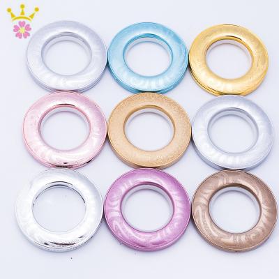 China Eyelet Decoration Fancy Curtain Rings Minimalist Plastic Curtain Rings for sale