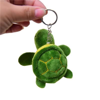 China Mini Cartoon Turtle Cartoon Plush Cute Hanging Tortoise Small Key Bag Accessories Plush Chain Toys for sale