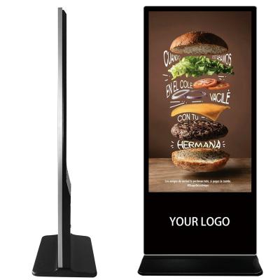 China 55 Inch Video Game Advertising Playing Equipment Vertical Ads Screen Totem Floor Stand Advertising Kiosks for sale