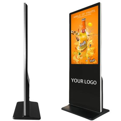 China Loop Playback 65 Inch Floor Standing Advertising Boards Media Player Digital Signage For Restaurant for sale