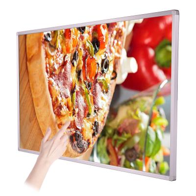 China 23.6 Inch High Clear I3 Touch Screen Wall Mount Window Advertising Player Led Signage And Digital Display for sale