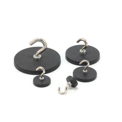 China Industrial Magnet New Design Magnetic Hook With Rubber Coated For Hang for sale