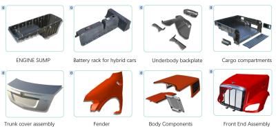 China Prototyping Part Consolidate SMC And RTM Technology Good Aerodynamics for sale