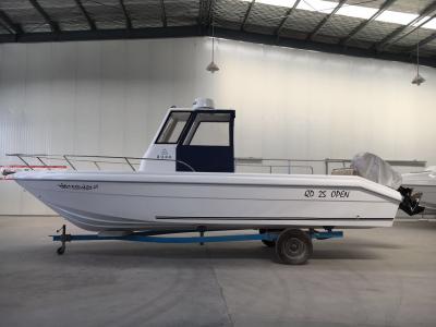 China Barco de pesca de la fibra de vidrio/barco abierto de los pies FRP de Tracffic boat/25 en venta