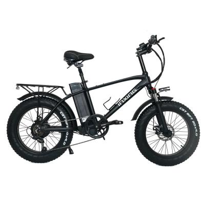 China Fat Tire 2022 Aluminum Alloy T20 500W 750W Electric Bicycle Folding Bike Electric Bicycle 48V 15AH Battery for sale