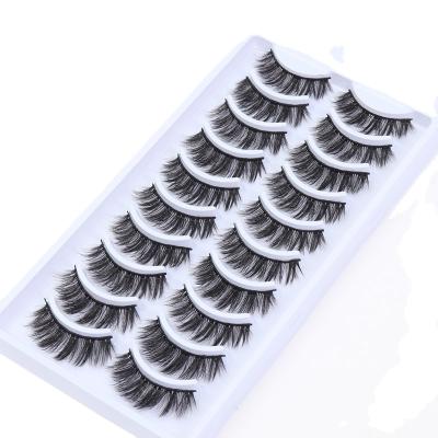 China Best Quality Natural Thick False Eyelashes 25mm Thick 3D Mink Hair Lashes Vendor Custom 10pairs for sale