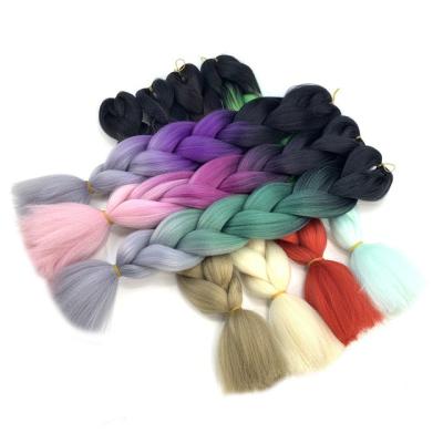 China Best Selling High Temperature Synthetic Crochet Hair 24 Inch Colored Jumbo Braid Hair Sku03060454 for sale