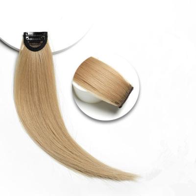 China High Temperature Silk Natural Invisible Seamless Hanging Ears Dyed Hair Extension Piece 35CM Color Wig Highlighting Piece for sale