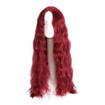 China New Trend High Quality Water Wave Wigs 65cm None Lace Water Deep Wave Curly Wigs Long For Daily Wear for sale