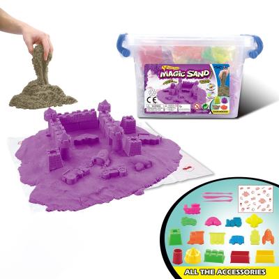 China Educational Interesting Non-toxic Amazon Plastic Success Sand Toys Pretty With Magic Castle Space Sand for sale